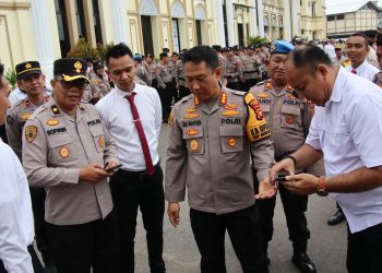 Cegah Judol, Kapolresta Jambi Bersama Sipropam Gelar Gaktibplin Cek Hp Seluruh Personil