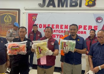 Di Upah 7 Juta Rupiah, Kurir Bawa Narkoba Senilai Rp 7,7 Miliar Diringkus Ditresnarkoba Polda Jambi