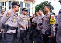 Karoops Polda Jambi Pimpin Pengecekan Personil Jelang Pengamanan TPS