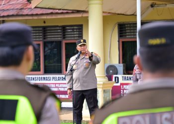 Wakapolda Jambi Pimpin Apel Pengamanan Pilkada 2024 Di Bungo