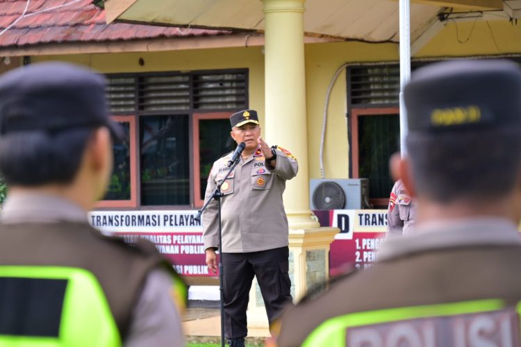 Wakapolda Jambi Pimpin Apel Pengamanan Pilkada 2024 Di Bungo