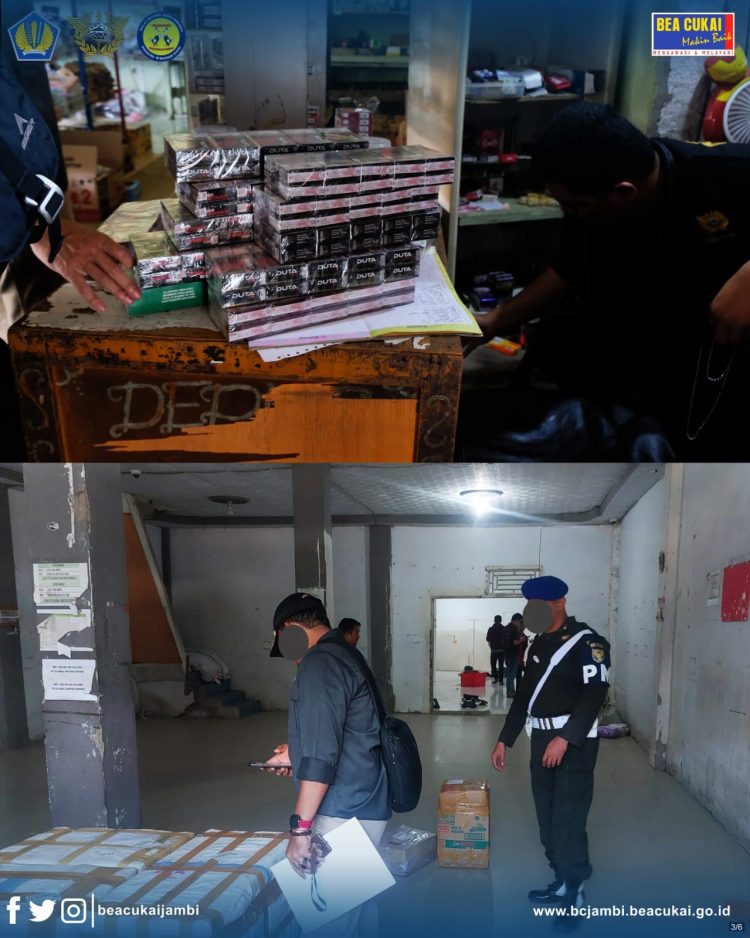 Bea Cukai Jambi Amankan Jutaan Batang Rokok Ilegal, Rugikan Negara Miliaran Rupiah