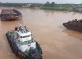 Kapal Tongkang Batubara Tabrak Tiang Penyangga Jembatan Aurduri 1 Ternyata Tak Punya Izin Berlayar