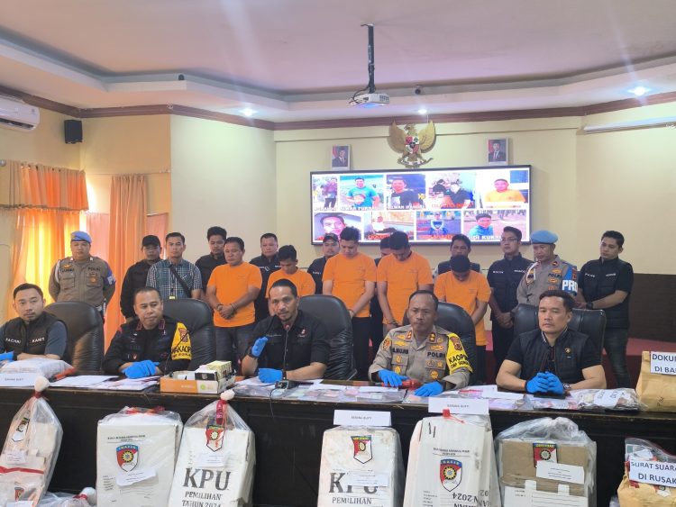 Polda Jambi Berhasil Amankan 5 Pelaku Pembakar Kotak Suara Di Kerinci