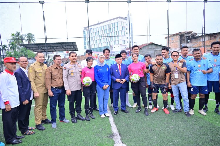 Kabid Humas Polda Jambi Hadiri Pembukaan Tournament Mini Soccer Dalam rangka HUT ke-87 Perum LKBN Antara
