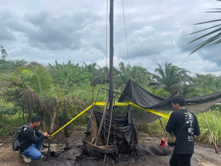 Puluhan Sumur Ilegal Drilling Di Kabupaten Batanghari Ditutup Tim Gabungan Polda Jambi Dan Denpom II/Sriwijaya