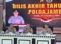 Tindak Kejahatan Menurun, Penyelesaian Perkara Meningkat, Polda Jambi Ungkap 5.369 Kasus Selama 2024