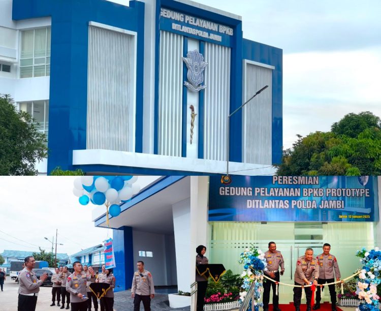 Kapolda Jambi Irjen Pol Rusdi Hartono Resmikan Gedung Pelayanan BPKP Ditlantas Polda Jambi 