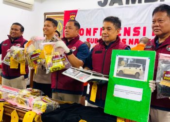 Ditresnarkoba Polda Jambi Gagalkan 12 Kg Narkoba Jenis Sabu Jaringan Internasional