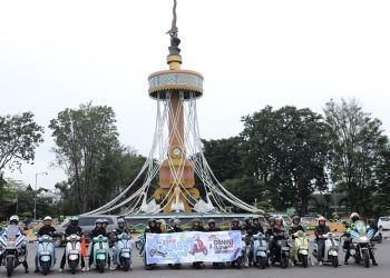 Touring Fazzio Hybrid Jambi Colaborasi Dengan DAMN! I Love Indonesia