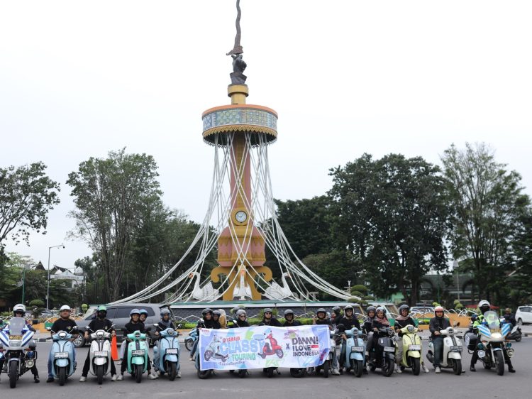 Touring Fazzio Hybrid Jambi Colaborasi Dengan DAMN! I Love Indonesia