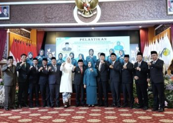 Al Haris Bersama Bupati dan Walikota Se-Provinsi Jambi Hadiri Pelantikan Bunda PAUD-Ketua TP PKK
