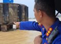 Tongkang Batu Bara Tabrak Tiang Jembatan Gentala Arasy, Dirpolairud : Anggota Gerak Cepat Kejar Kapal Tongkang Dan Jembatan Masih Aman Untuk Di Lewati