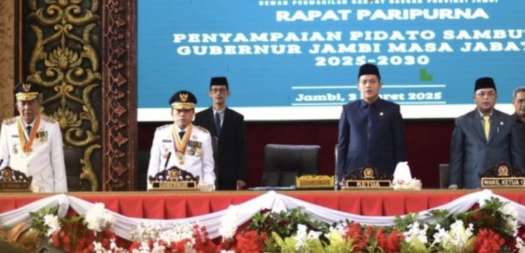 Paripurna Pidato Sambutan Gubernur Jambi Periode 2025-2030, Ini Harapan Ketua DPRD