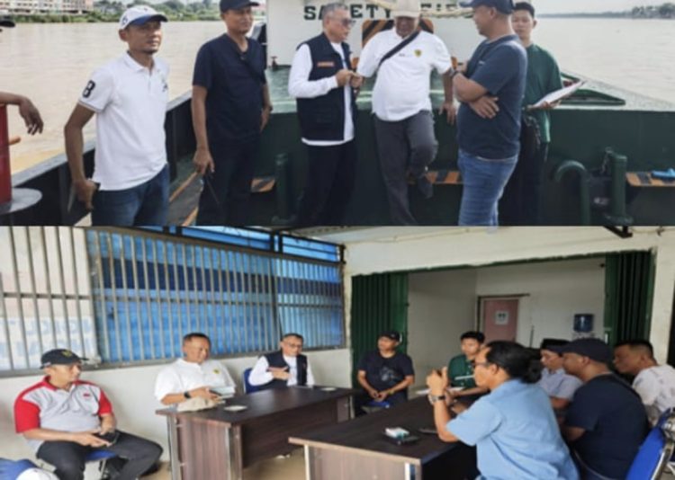 Pasca Tiang Fender Jembatan Gentala Arasy Di Tabrak Tongkang Batu Bara, Tim Satgaswasgakkum Provinsi Jambi Cek Ke Lokasi