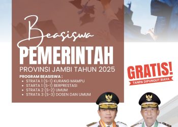 Pemprov Kembali Luncurkan Beasiswa Pro-Jambi Cerdas senilai 7,7 Milyar Rupiah, Jangkau Mahasiswa Tidak Mampu Dan Berprestasi