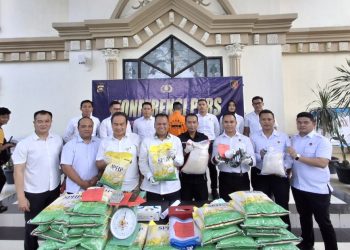 Ditreskrimsus Polda Jambi Berhasil Ringkus Pelaku Pengoplos Beras Subsidi Di Kemas Ke Karung Polos Tanpa Label