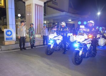 Pastikan Kamtibmas Aman Dan Damai, Polda Jambi Gelar Patroli Skala Besar