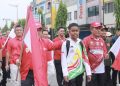 Sejarah Baru! Gubernur Al Haris Raih Rekor MURI Lewat Pengibaran Ribuan Merah Putih Di Jembatan Gentala Arasy