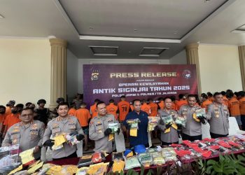 20 Hari Operasi Antik Siginjai 2025, Polda Jambi Beserta Polres Jajaran Ungkap 116 Kasus Dan Amankan 247 Tersangka Mulai Dari Bandar Hingga Pengguna
