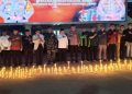 Gubernur Al Haris Hadiri Doa dan Aksi Damai 1.000 Lilin Polda Jambi Bersama Ojol
