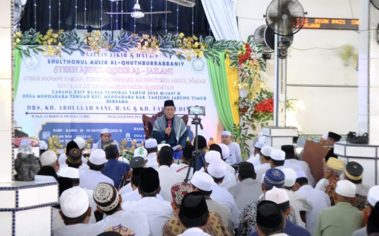 Hadiri Tabligh Akbar Haul Syekh Abdul Qodir Al-Jailani, Wagub Sani: “Alhamdulillah” Adalah Doa Paling Manjur dan Mudah