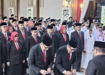 Walikota Jambi Maulana Lantik Ratusan Pejabat Eselon II, III, Dan IV