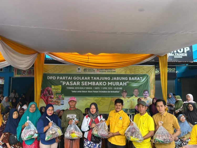 Golkar Tanjab Barat Gelar Pasar Murah, Bukti Kepedulian Untuk Masyarakat