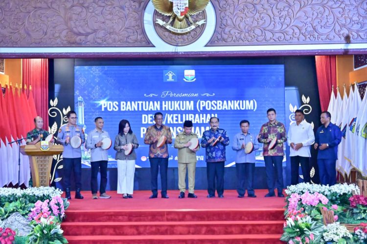 Kapolda Jambi Hadiri Peresmian Pos Bantuan Hukum Desa/Kelurahan di Provinsi Jambi