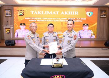 Polda Jambi Gelar Taklimat Akhir Audit Kinerja 2026, Perkuat Pengawasan dan Pelayanan Presisi
