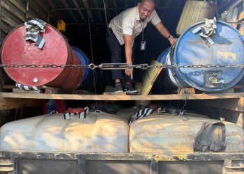 Polres Tebo Amankan 23 Ribu Liter Dan 4 Orang Pelaku Dugaan Pengangkutan BBM Olahan Ilegal