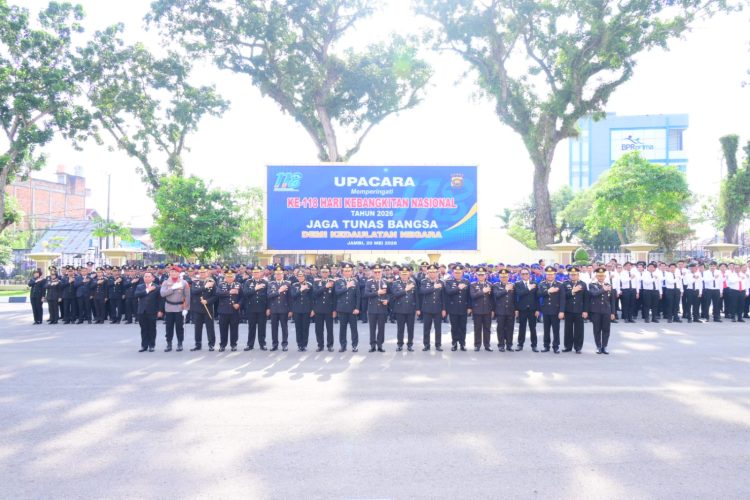 Kapolda Jambi Pimpin Upacara Hari Kebangkitan Nasional 2026, Tegaskan Semangat Persatuan Dan Nasionalisme
