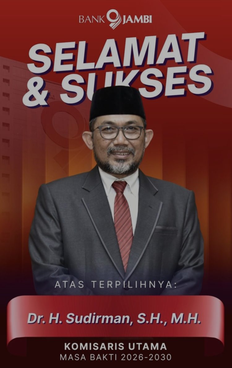 Sudirman Jabat Komisaris Utama Bank Jambi