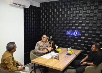 Kabid Humas Polda Jambi Paparkan Rangkaian Hari Bhayangkara ke-80 dan Program Presisi dalam Podcast Bersama Tribun Jambi