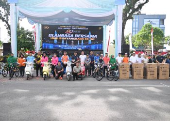 Polda Jambi Gelar Olahraga Bersama TNI – Polri dan Masyarakat, Perkuat Sinegritas Menuju Hari Bhayangkara Ke-80