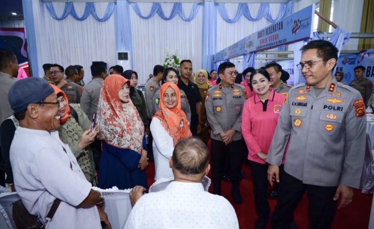 Dalam Rangka Hari Bhayangkara ke-80, Polda Jambi Gelar Bakti Kesehatan dan Bakti Sosial Untuk Masyaraka