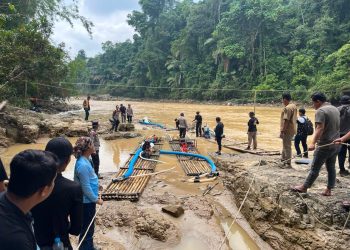 Gerak Cepat Tim Gabungan Ditreskrimsus Polda Jambi Tertibkan Tambang Peti Ilegal Di Lokasi Geopark Merangin