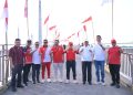 Wakapolda Jambi Ikuti Pemasangan 1.000 Bendera Merah Putih Sambut HUT ke-81 Kemerdekaan RI