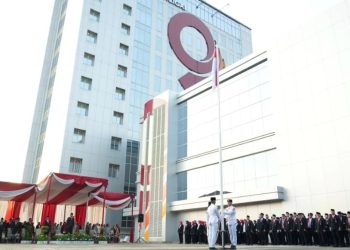 Peringati HUT RI Ke -81, Bank Jambi Gelar Upacara Di Lapangan Kantor