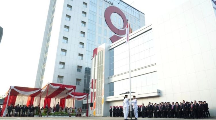 Peringati HUT RI Ke -81, Bank Jambi Gelar Upacara Di Lapangan Kantor