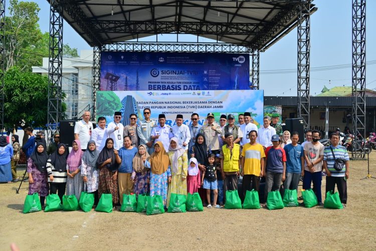 Polda Jambi Dukung Gerakan Pangan Murah, Kabid Humas Hadiri Kegiatan HUT ke-64 LPP TVRI