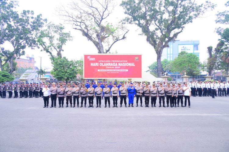 Polda Jambi Peringati Haornas ke-43, Wakapolda Ajak Personel Jadikan Olahraga Sebagai Bagian Dari Gaya Hidup