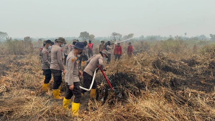 Gunakan Cairan X-FIRE, Polda Jambi Percepat Penanganan Karhutla Di Taman Nasional Berbak