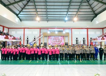 Turnamen Voli Kapolda Cup Meriahkan HKGB ke-74, Pererat Silaturahmi Bhayangkari Polda Jambi