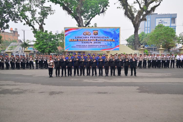 Upacara Hari Kesaktian Pancasila 2026, Polda Jambi Teguhkan Nilai Pancasila Dan Semangat Kebangsaan