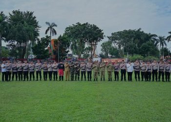 Pemkot Jambi Bersama Polda Jambi Gelar Apel Kebangsaan Sabuk Kamtibmas, Siap Wujudkan Kondusifitas Wilayah