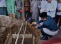Dukung Pembangunan Sarana Ibadah, Wali Kota Maulana Lakukan Peletakan Batu Pertama Pembangunan Masjid