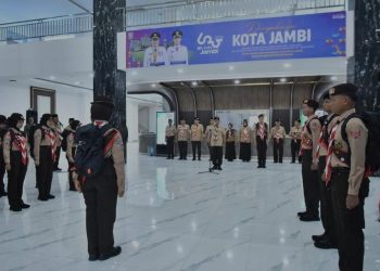 Wali Kota Maulana Lepas Kontingen Pramuka Kota Jambi Ke Jambore Daerah 2026
