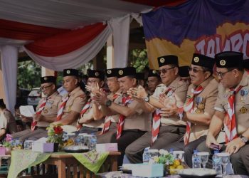 Dukung Langsung Kontingen Kwartir Cabang Gerakan Pramuka Kota Jambi, Maulana Hadiri Pembukaan Jambore Daerah Jambi 2026