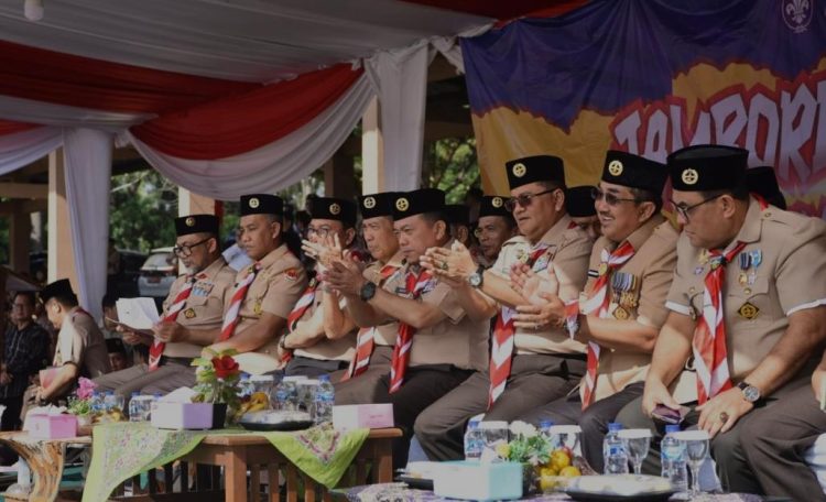 Dukung Langsung Kontingen Kwartir Cabang Gerakan Pramuka Kota Jambi, Maulana Hadiri Pembukaan Jambore Daerah Jambi 2026